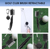 Golf Essentials Kit,Comes with a Golf Towel, Golf Club Cleaner,Golf Club Brush,Golf Club Groove Sharpener,Golf Ball Marker,Mini Golf Score Shot Stroke Counter