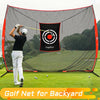 Gagalielo Golf Hitting Net：Professional Practice Accuracy with Target Mat Driving Swing Indoor Outdoor Training Backyard Garage Gift for Golfers