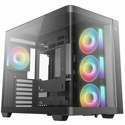 DeepCool CG530U 4F panoraamkumer klaasist kahekambriline ATX korpus (must) ‰ÛÒ 4ÌÑ ARGB PWM ventilaatorid