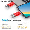 Type C USB Flash Drive OTG 2 in 1 USB 2.0 Micro USB Pen Drive 128GB 64GB 32GB 16GB 8GB 4GB Pendrive Flash Drive