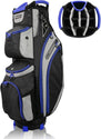 14 Way Golf Cart Bag for Push Bag Classy Design Full Length with Cooler, Rain Hood, Putter Well
