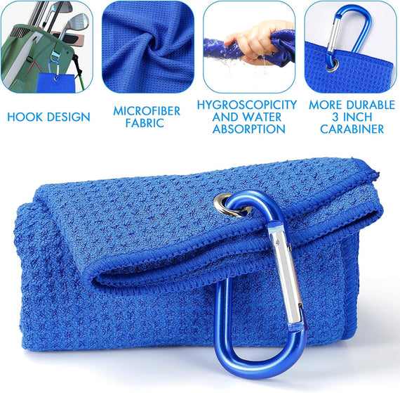 Accessories Set - PRO Retractable Club Brush, Microfiber Waffle Pattern  Towel, Divot Repair Tool, Club Cleaning Kit