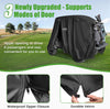 Universal Golf Cart Covers for Yamaha, Club Car, EZGO, Waterproof 2/4 Passenger Heavy Duty Golf Cart Rain Covers with 3 Zipper Doors for Outdoor All-Weather Protection