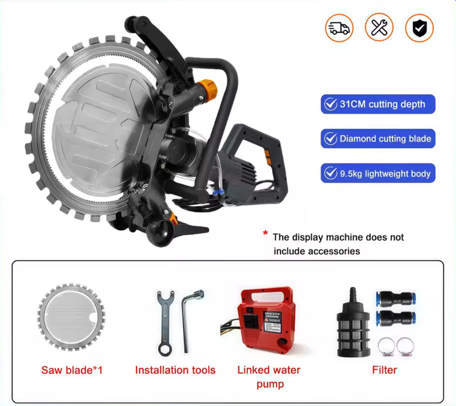 Harjadeta rõngassaag 4500W kiviseina lõikemasin 