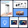 Transpeed Android 11 Wifi6 260ANSI Projector Allwinnerh713 1280*720P 4K180° Flexible BT5.0 Home Cinema Outdoor Portable Projetor