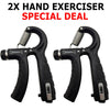 2X Hand Grip Power Trainer Gripper Strengthener Adjustable Gym Exerciser