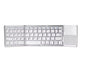 Foldable Wireless Keyboard Ultra Slim Touchpad Bluetooth Keyboard Rechargeable Folding Keyboard for Tablet Laptop