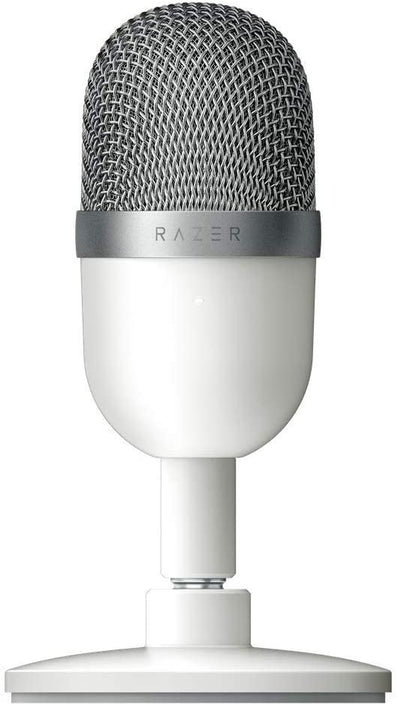 Seiren Mini USB Condenser Microphone: for Streaming and Gaming on PC - Professional Recording Quality - Precise Supercardioid Pickup Pattern - Tilting Stand - Shock Resistant - Mercury White