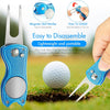 Accessories Set - PRO Retractable Club Brush, Microfiber Waffle Pattern  Towel, Divot Repair Tool, Club Cleaning Kit
