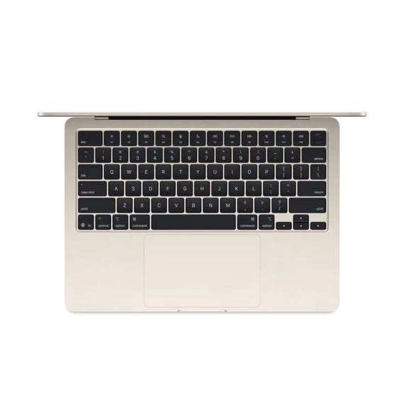 Apple MacBook Air 13" M4 2025 QWERTY -näppäimistöllä, italialainen 16 Gt RAM-muistia, 256 Gt Starlight-värityksellä.