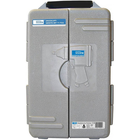 GÜDE suruõhutööriistade komplekt, 71 osa, 40401