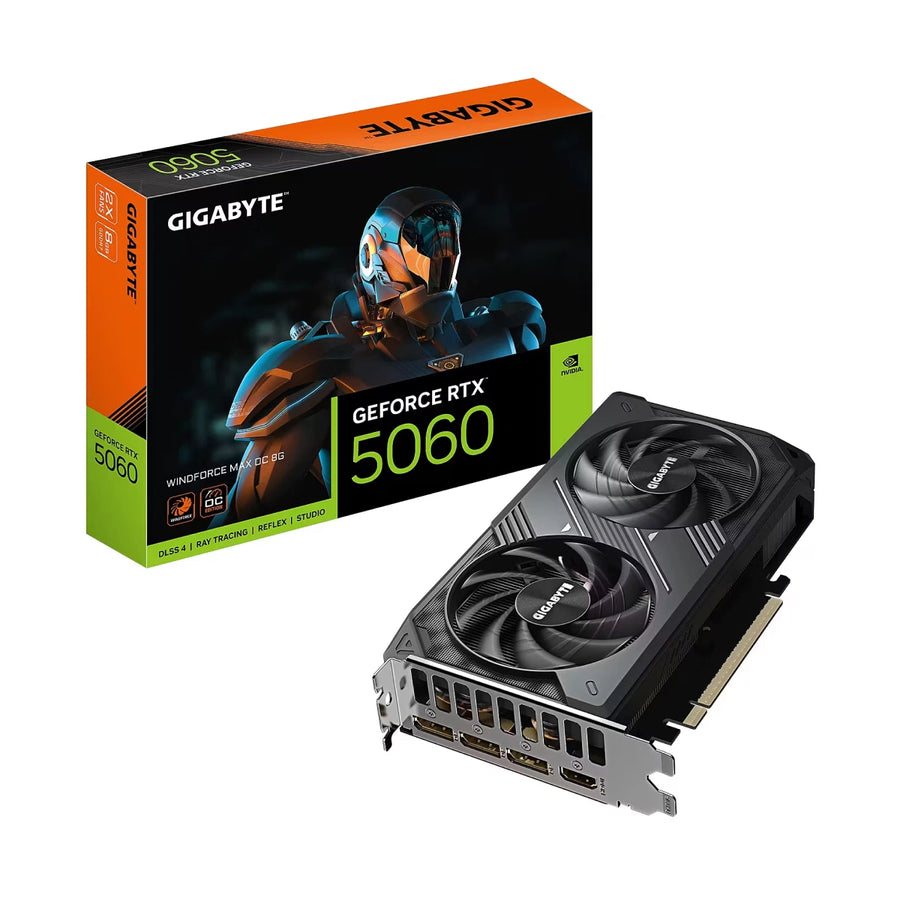 Gigabyte GeForce RTX 5060 WINDFORCE MAX OC 8GB GDDR7 -näytönohjain