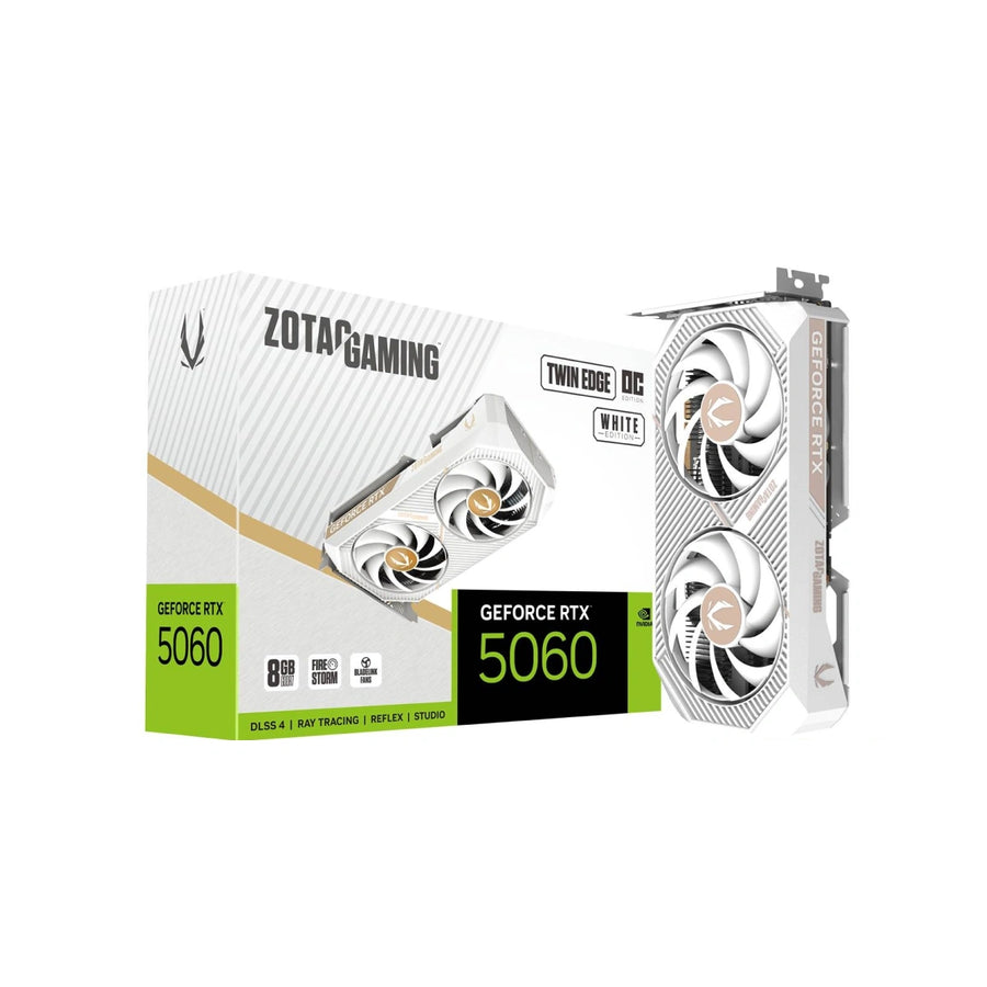 Zotac GAMING GeForce RTX 5060 Twin Edge OC White Edition NVIDIA 8GB GDDR7