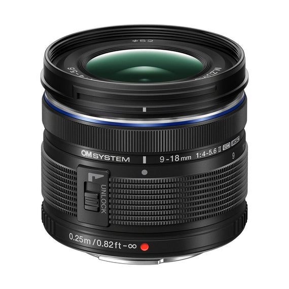 OM SYSTEM M.Zuiko Digital ED 9-18mm f/4-5.6 II Micro Four Thirds objektiiv
