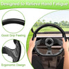Golf Cart Steering Wheel for EZGO Txt/Rxv/Valor/Marathon, Club Car Ds/Precedent/Onward/Tempo and Yamaha G2-G29 Drive Carts with Racing D-Shape Comfortable Grip Ergonomic Design Precise Steering.