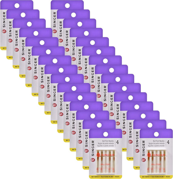 Universal Ball Point Machine Needles - Bulk - 120 Needles (30 Packs of 4) - Size 80/11