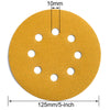 5-Inch 8-Hole Hook and Loop Sanding Discs 150-Grit Random Orbit Sandpaper, 100-Pack