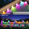 Permanent Outdoor Lights 350Ft RGB+IC Outdoor String Lights App Control IP67 Waterproof,120 Scene Modes Decorations for Home, Christmas Lights,Halloween,Holiday, Daily,Birthday,Party( 175Ft*2Pack)