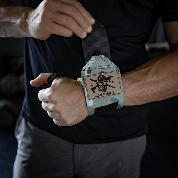 Wrist Wraps for Weightlifting - 18" Heavy Duty Support for Working Out, Gym Accessories for Men - Use for Lifting, Crossfit, Fitness, Exercise, Bench Press, Powerlifting