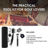 Golf Essentials Kit,Comes with a Golf Towel, Golf Club Cleaner,Golf Club Brush,Golf Club Groove Sharpener,Golf Ball Marker,Mini Golf Score Shot Stroke Counter