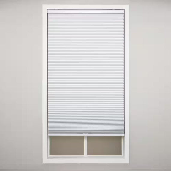 White Cordless Blackout Polyester Cellular Shades - 20 In. W X 48 In. L