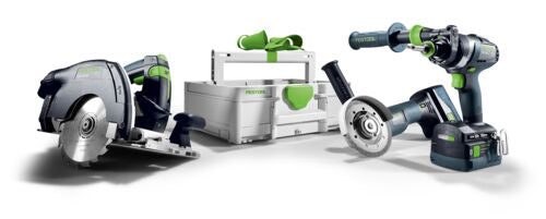 FESTOOL akutoitel ehituspuussepa kombokomplekt HKC 55/TPC 18/AGC 18/TB M 137 578025