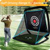 Golf Pop-Up Hitting Cage: 8X7X7Ft Practice Net with Target Portable Backyard Garage Training for Driving Chipping Swing Beginners & Golf Enthusiasts