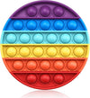 Push Pop Bubble Fidget Sensory Toy Silicone Stress Reliever Push Fidget Pop Toy Squeeze Sensory Toy for Kids with ADD, ADHD or Autism