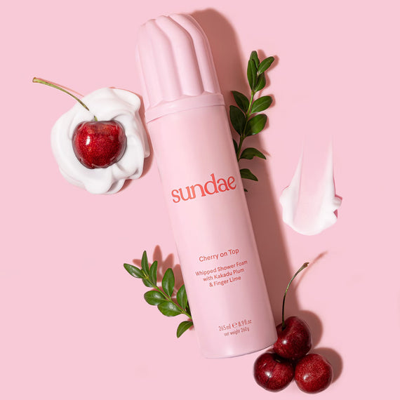 Sundae Body Cherry on Top Whipped Shower Foam with Kakadu Plum and Finger Lime 265ml