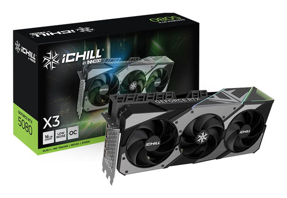 Inno3D GeForce RTX 5080 iCHILL X3 16GB GDDR7 (C50803-16D7X-176069H, PCIe 5.0)