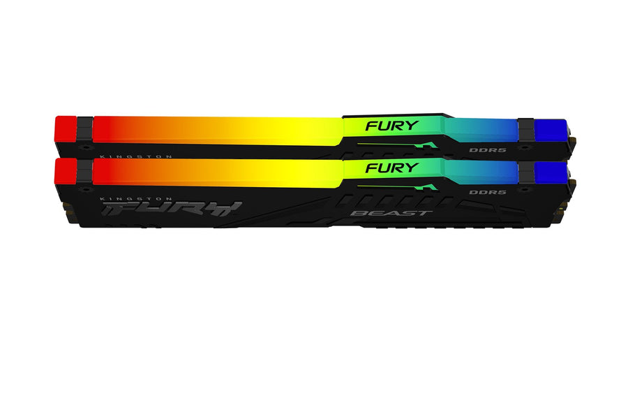 Mälu Kingston Fury Beast RGB, DDR5, 32 GB, 6000 MHz, CL30 (KF560C30BBEAK2-32) sama