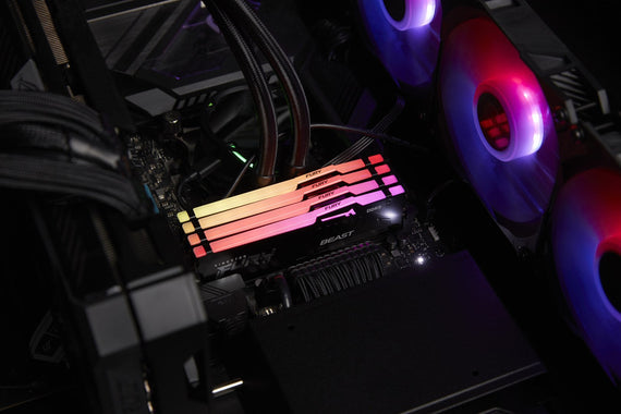 Mälu Kingston Fury Beast RGB, DDR5, 32 GB, 6000 MHz, CL30 (KF560C30BBEAK2-32) sama