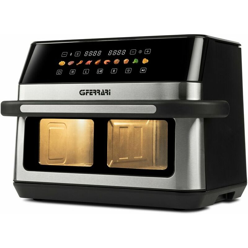 G3 Ferrari G10223 fritüür Topelt 12 l Eraldiseisev 2200 W Kuumaõhu fritüür Must, Roostevaba teras
