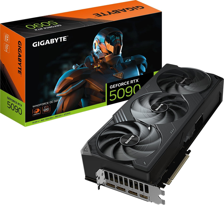 GIGABYTE GeForce RTX 5090 32GB GDDR7 Graphics Card (PCIe 5.0, 3x DP, HDMI)